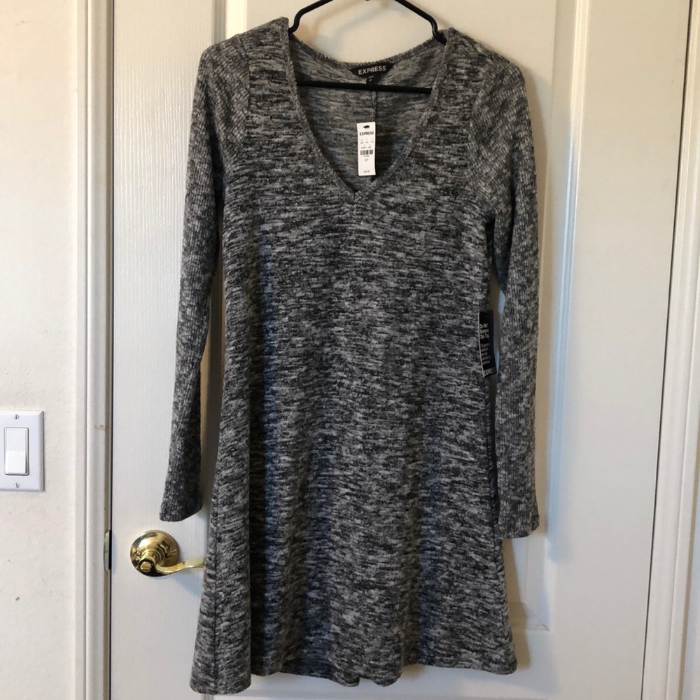 Grey long sleeve dresss